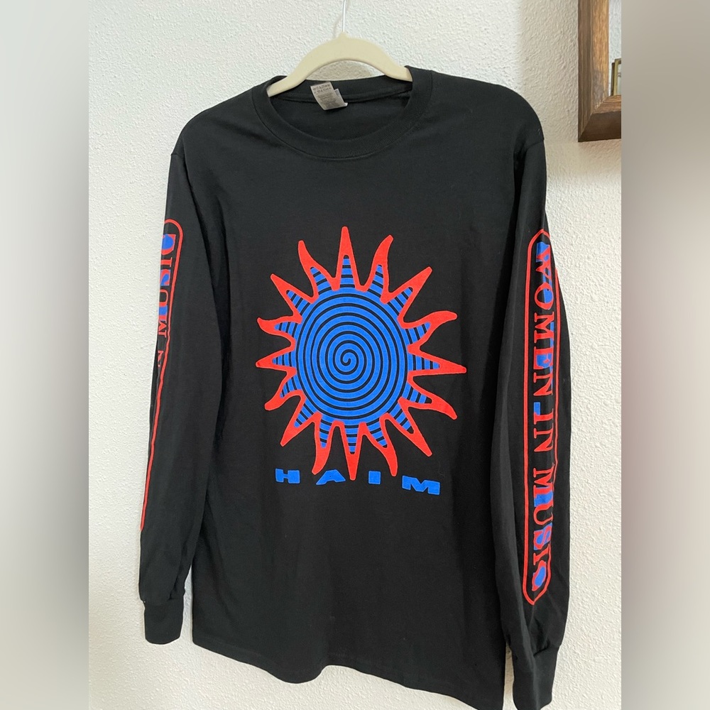 HAIM "Women in Music" Long Sleeve Band Tee, Official 2022 Tour